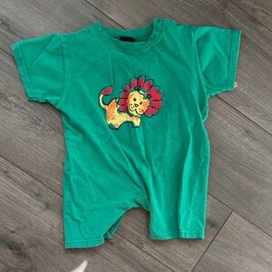 Vintage R.E.A.L. Clothes 24 month Romper with Lion Print